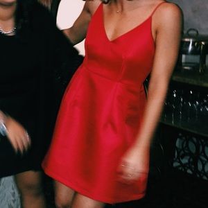 Red Mini Event Dress